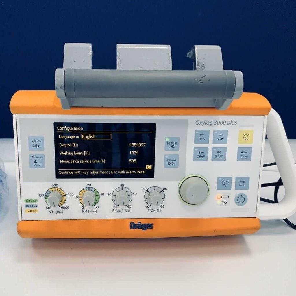 Drager Oxylog 3000+ ventilator